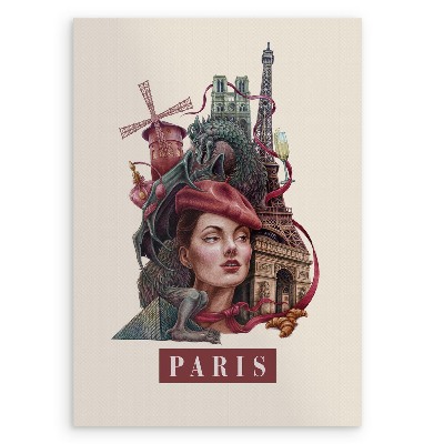 Schilderij Parijs Vintage
