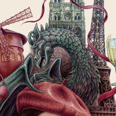 Schilderij Parijs Vintage