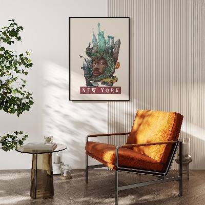 Schilderij New York Vintage