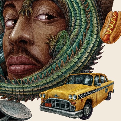 Schilderij New York Vintage