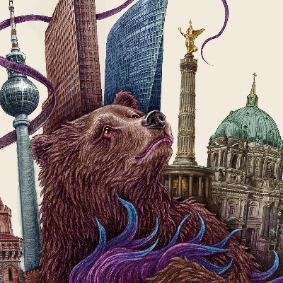 Schilderij Berlijn Vintage