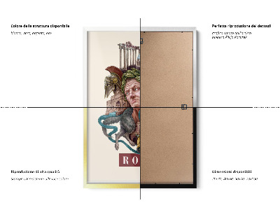 Schilderij met zwarte lijst Rome Vintage