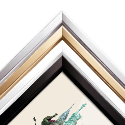 Schilderij met zwarte lijst New York Vintage