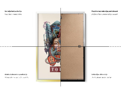 Schilderij met zwarte lijst Tokio Vintage