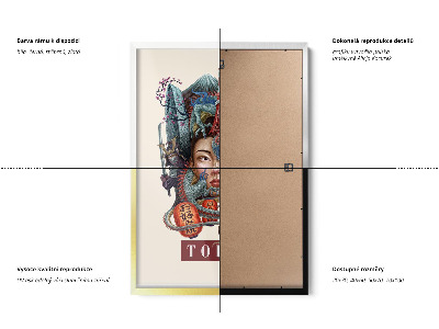 Schilderij met zwarte lijst Tokio Vintage