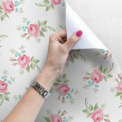 Fotobehang Bloemenregen