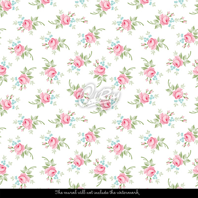 Fotobehang Bloemenregen