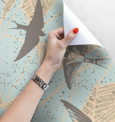 Fotobehang De vlucht van de zwaluw