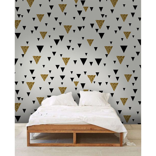 Fotobehang Driehoeken in goud