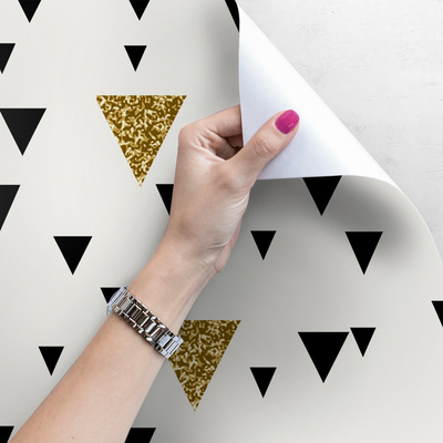 Fotobehang Driehoeken in goud