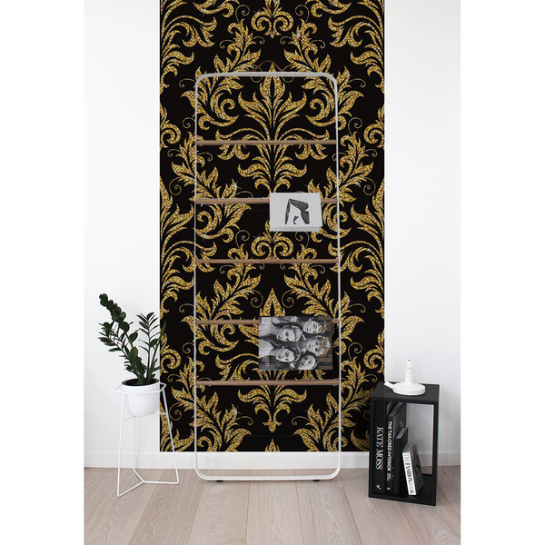 Fotobehang Bloemen in goud