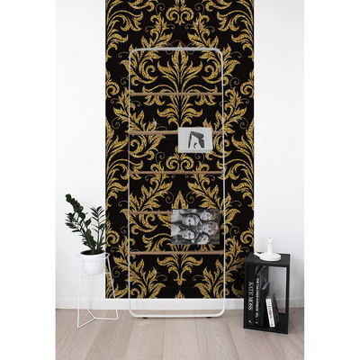 Fotobehang Bloemen in goud