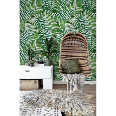 Fotobehang De aangename schaduw van palmbladeren