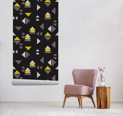 Fotobehang Extravagante driehoeken