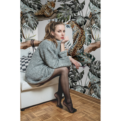 Fotobehang Luipaarden rusten op een boom