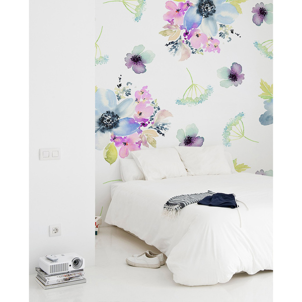 Fotobehang Ochtend tussen de bloemen