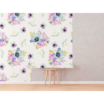 Fotobehang Ochtend tussen de bloemen