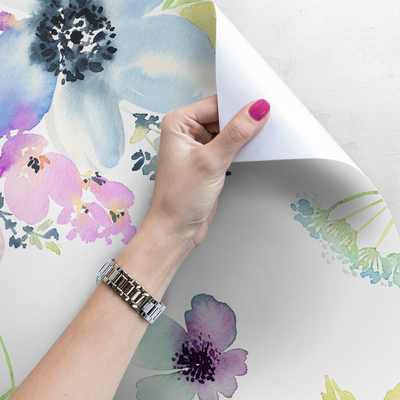 Fotobehang Ochtend tussen de bloemen