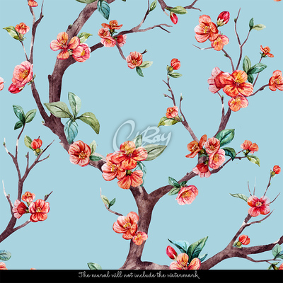 Fotobehang Japanse Sakura-tijd