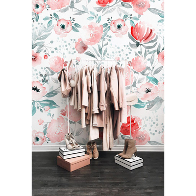 Fotobehang Rode klaprozen in Monte Casino