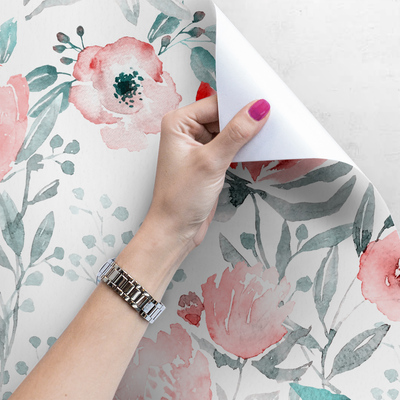 Fotobehang Rode klaprozen in Monte Casino