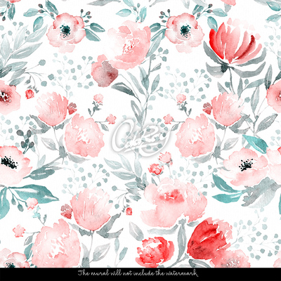 Fotobehang Rode klaprozen in Monte Casino