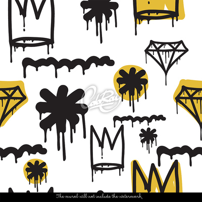 Fotobehang Extravagante graffiti