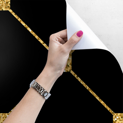 Fotobehang Gouden ruiten