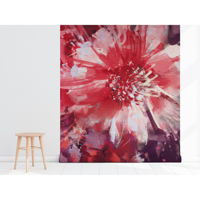 Fotobehang Tuin in Rood