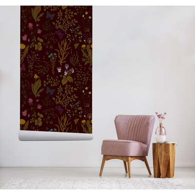 Fotobehang Nacht in de open plek in het bos