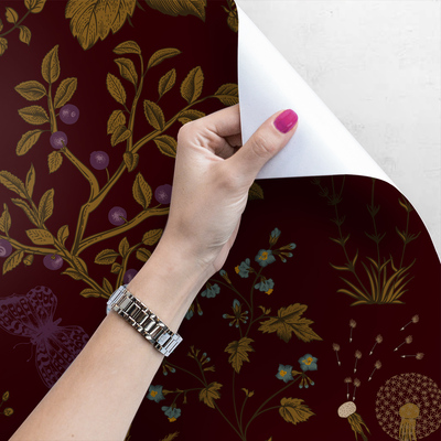 Fotobehang Nacht in de open plek in het bos