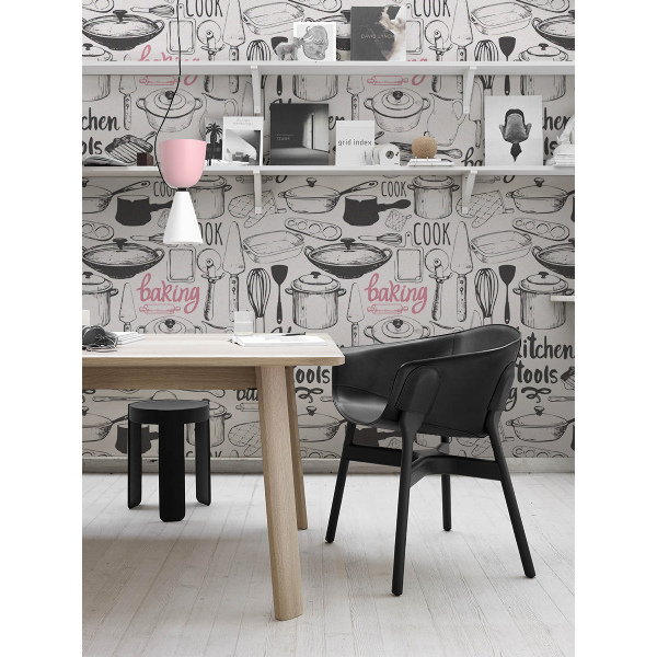 Fotobehang Essentiële keukenbenodigdheden