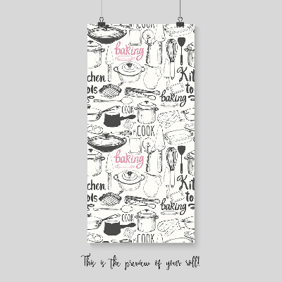 Fotobehang Essentiële keukenbenodigdheden