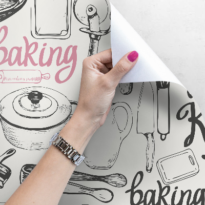 Fotobehang Essentiële keukenbenodigdheden