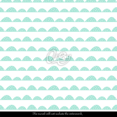 Fotobehang Blauw stippenpatroon