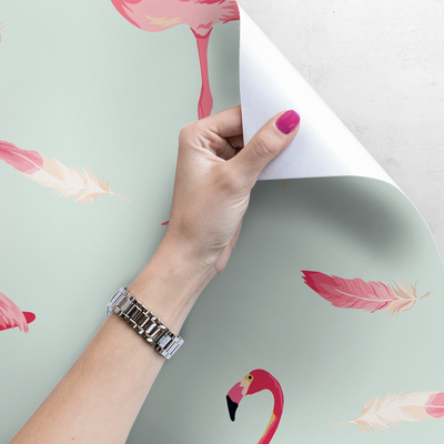 Fotobehang En een snee op één been