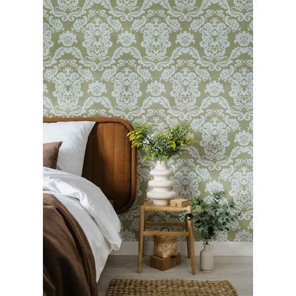 Fotobehang Sierlijke barokke lelies