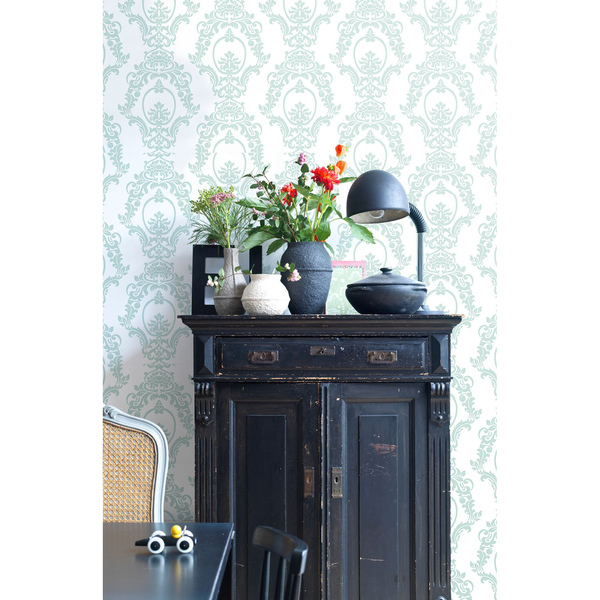 Fotobehang Romantisch Barokblauw