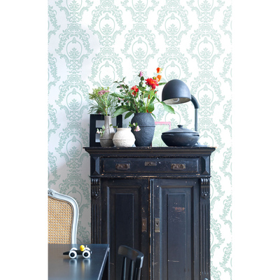 Fotobehang Romantisch Barokblauw