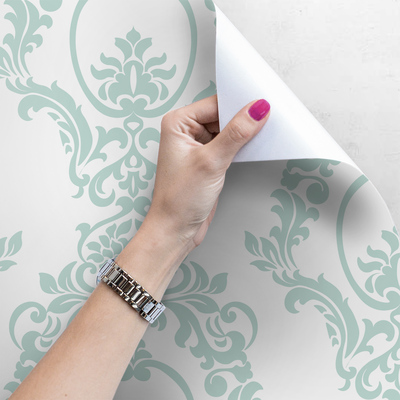 Fotobehang Romantisch Barokblauw