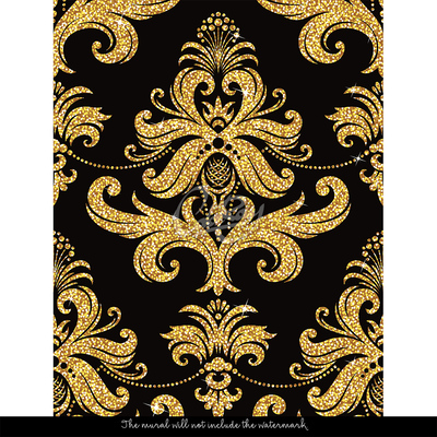 Fotobehang Ornamenten gedrenkt in goud