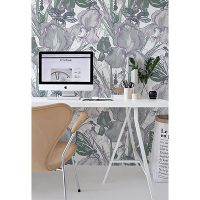 Fotobehang Bloemig, maar helemaal niet kleurrijk