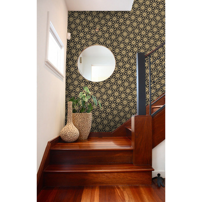 Fotobehang Elegantie in zwart en goud