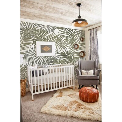 Fotobehang Subtiele palmbladeren