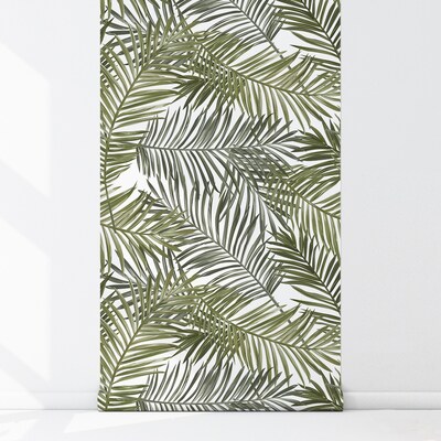 Fotobehang Subtiele palmbladeren