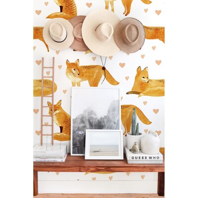 Fotobehang Wijze Rode Vossen