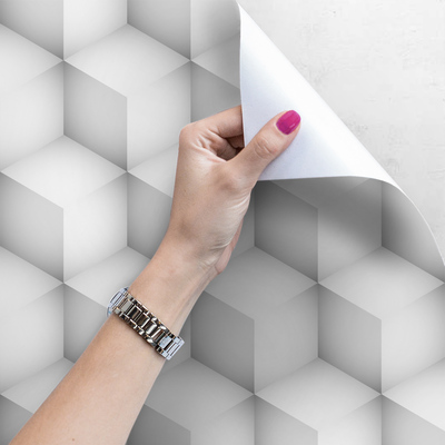 Fotobehang Innovatieve vierkanten in grijs