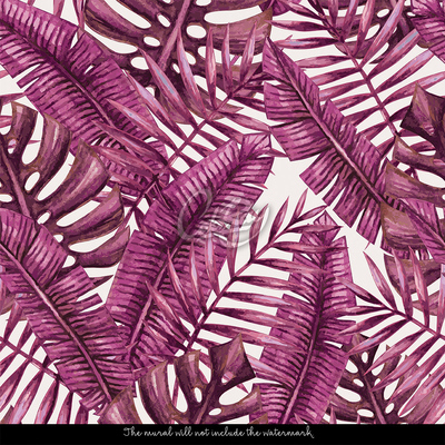 Fotobehang Exotisme in roze