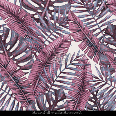 Fotobehang Paars in de tropen