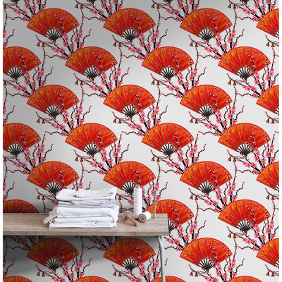 Fotobehang Japanse fans